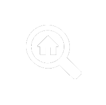 magnifying glass and house icon