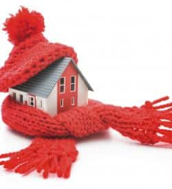 Drafty house losing heat through poor insulation and air leaks
