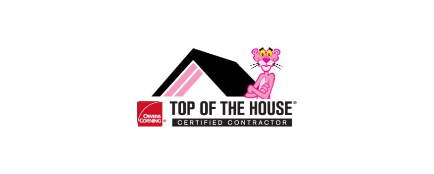 Owens Corning Top of the House Certified Contractor badge